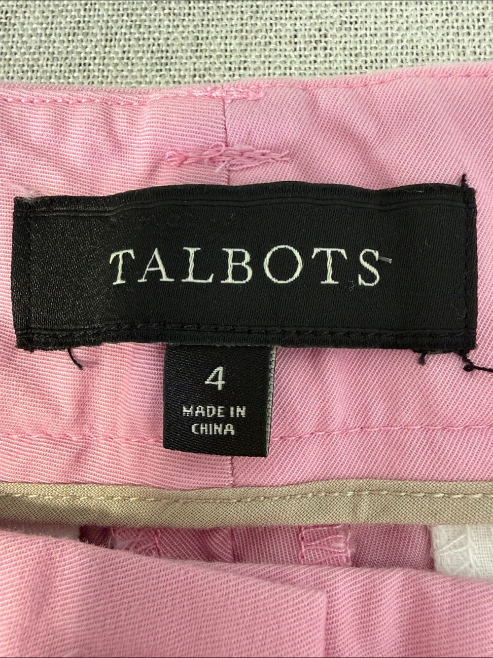 Talbots Pink Cotton-Blend Chino Shorts SZ4. - Picture 4 of 15
